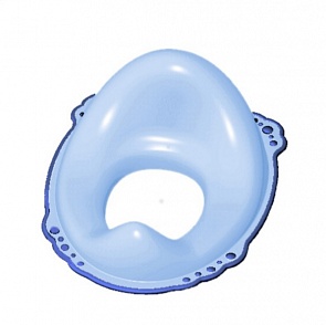 Накладка на унитаз c антискользящим покрытием из серии Classic, голубая (Maltex, MAL_7224_голубая)